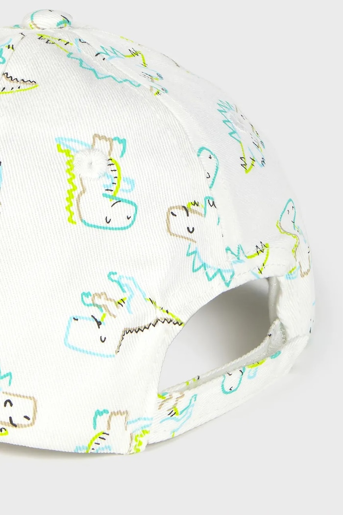 Mayoral czapka z daszkiem bawełniana dziecięca 10883.3G.Baby.PPYA beżowy SS25