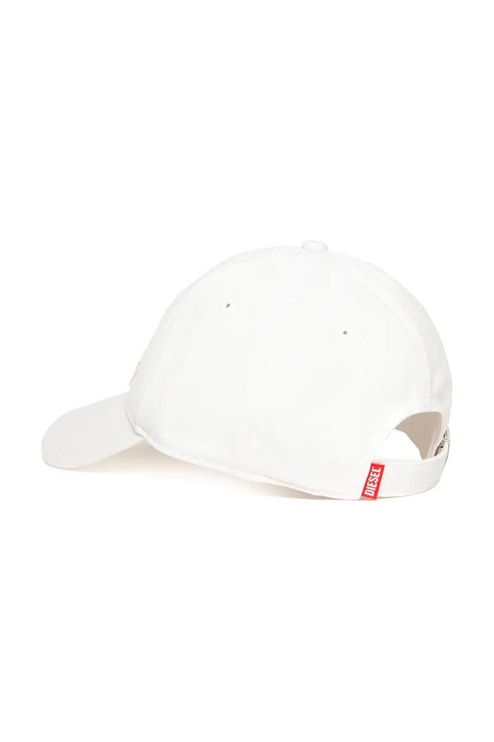 Diesel șapcă din bumbac pentru copii FCGUS HAT J02133 alb SS25