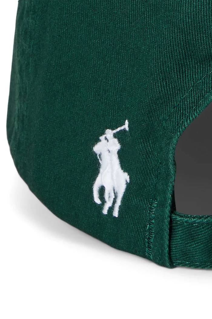 Chłopiec Polo Ralph Lauren czapka z daszkiem bawełniana dziecięca Wimbledon Collection 323970405001 zielony