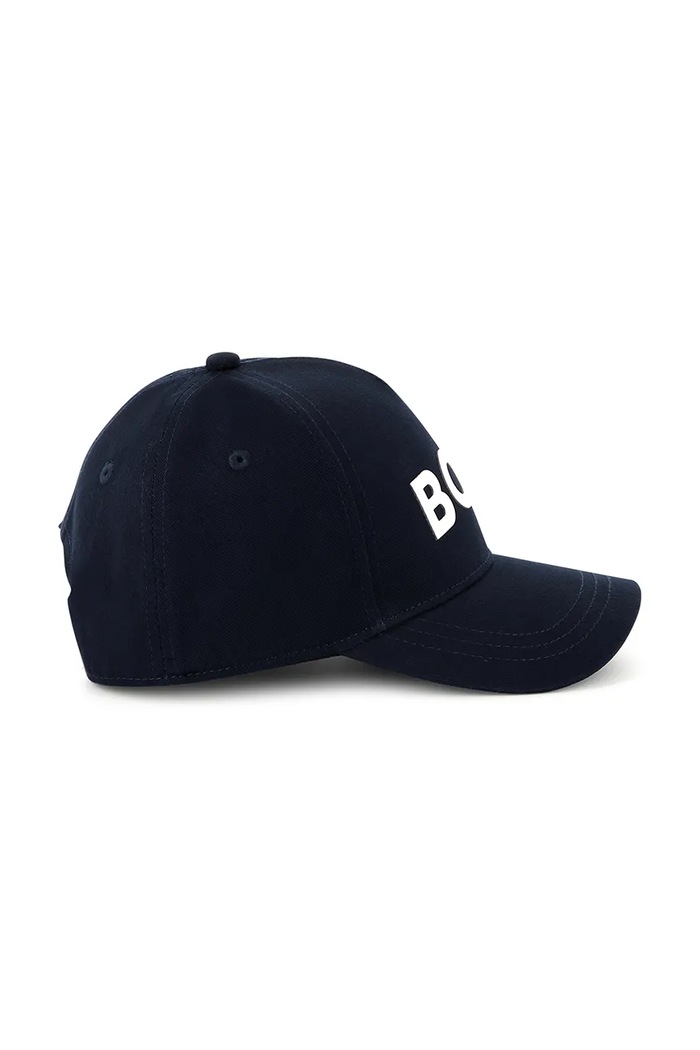 BOSS Czapka z daszkiem bawełniana dziecięca J51681