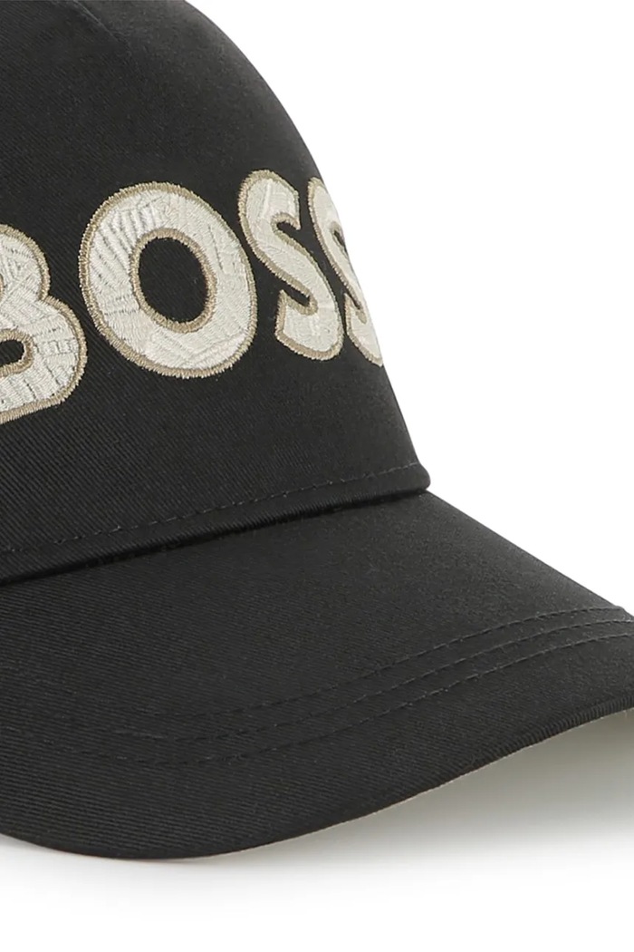 BOSS czapka z daszkiem dziecięca czarny J51689
