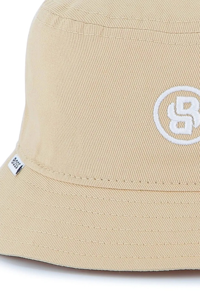 Dječji pamučni šešir BOSS J51699 bež SS25