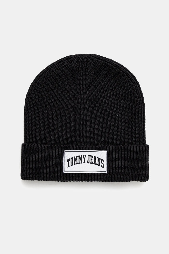 Tommy Jeans czapka aplikacja czarny AW0AW16993