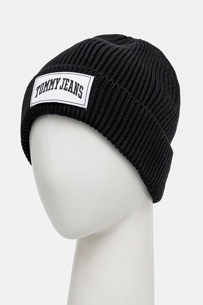 Tommy Jeans czapka AW0AW16993 czarny SS25