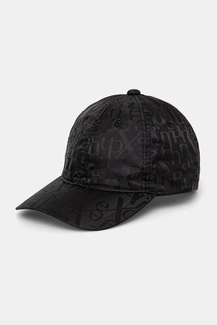 Armani Exchange Bavlněná baseballová čepice Armani Exchange černá XW000311.AF10852