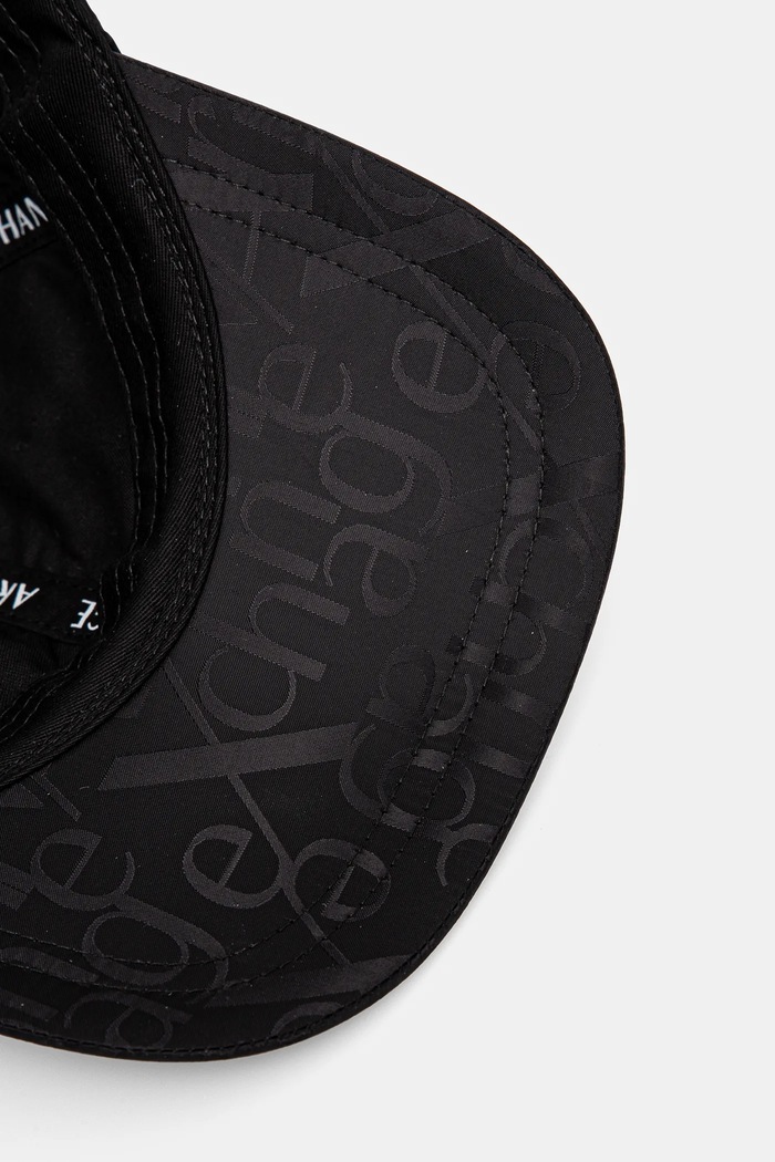 Bavlněná baseballová čepice Armani Exchange Armani Exchange XW000311.AF10852 černá