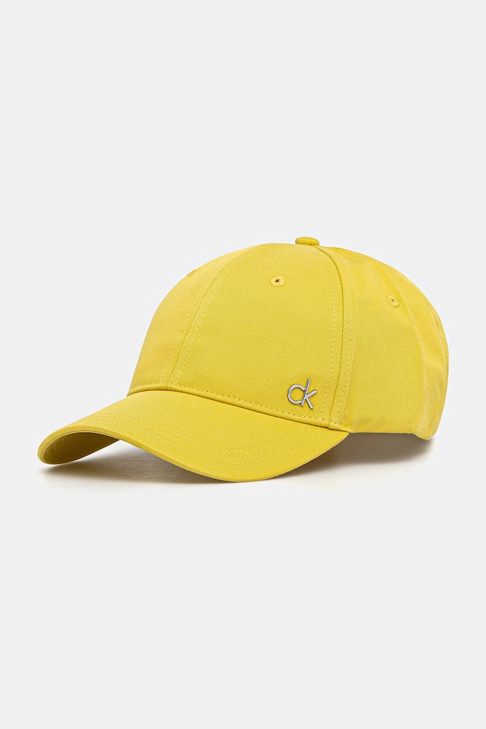 Calvin Klein șapcă de baseball din bumbac bumbac galben K60K613102