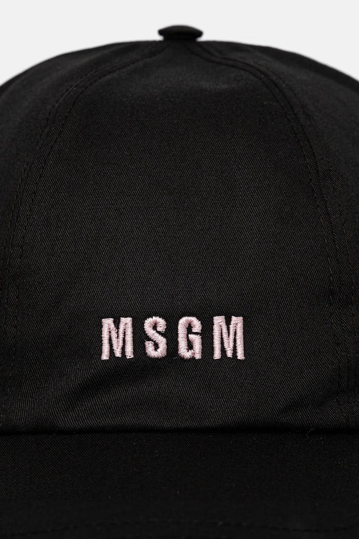 Bavlnená šiltovka MSGM 3541MDL06.237790 čierna SS25