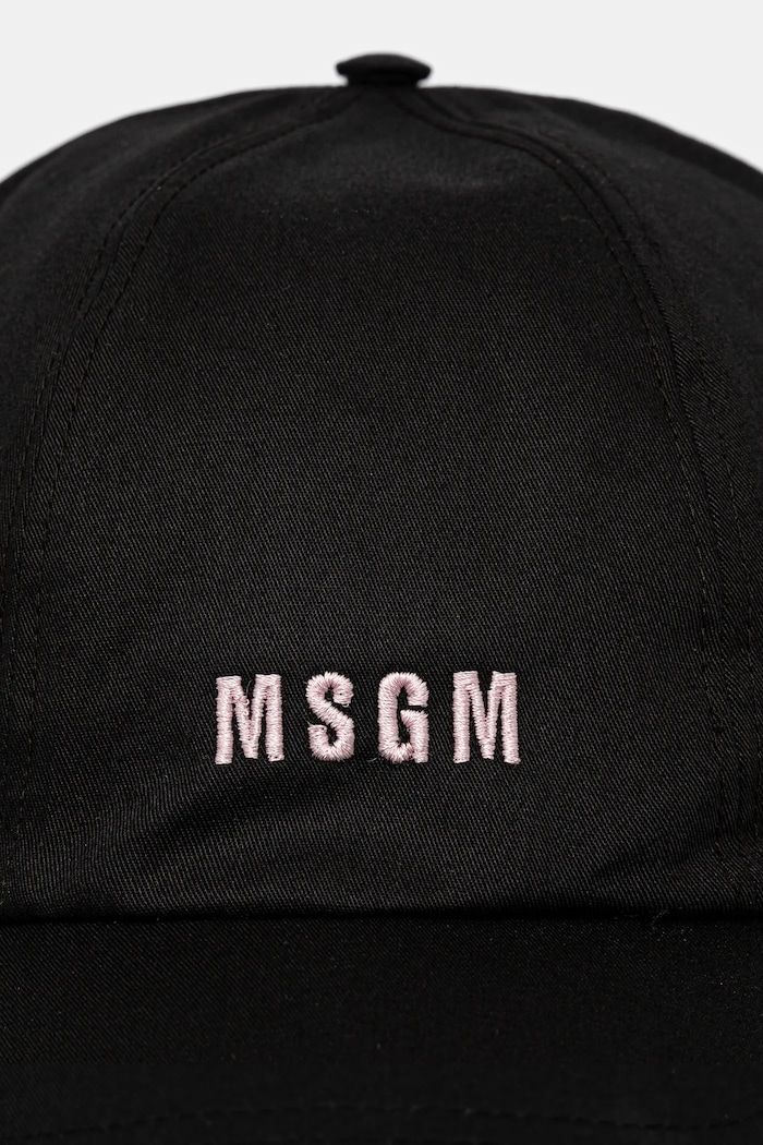 Bavlnená šiltovka MSGM 3541MDL06.237790 čierna SS25