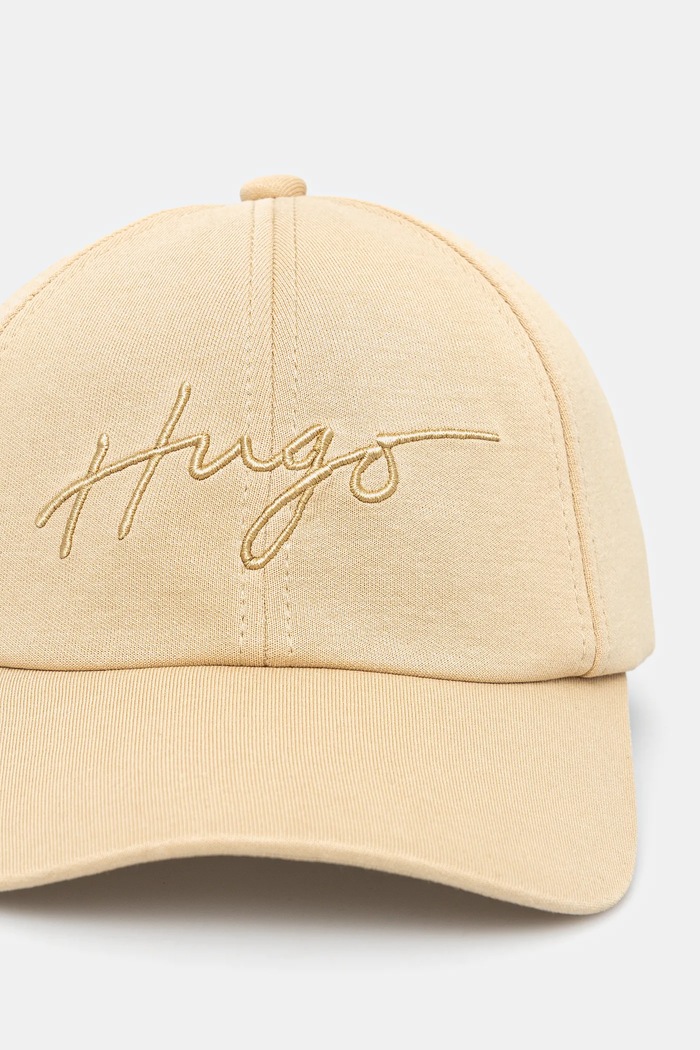 Καπέλο HUGO 50519265 μπεζ SS25