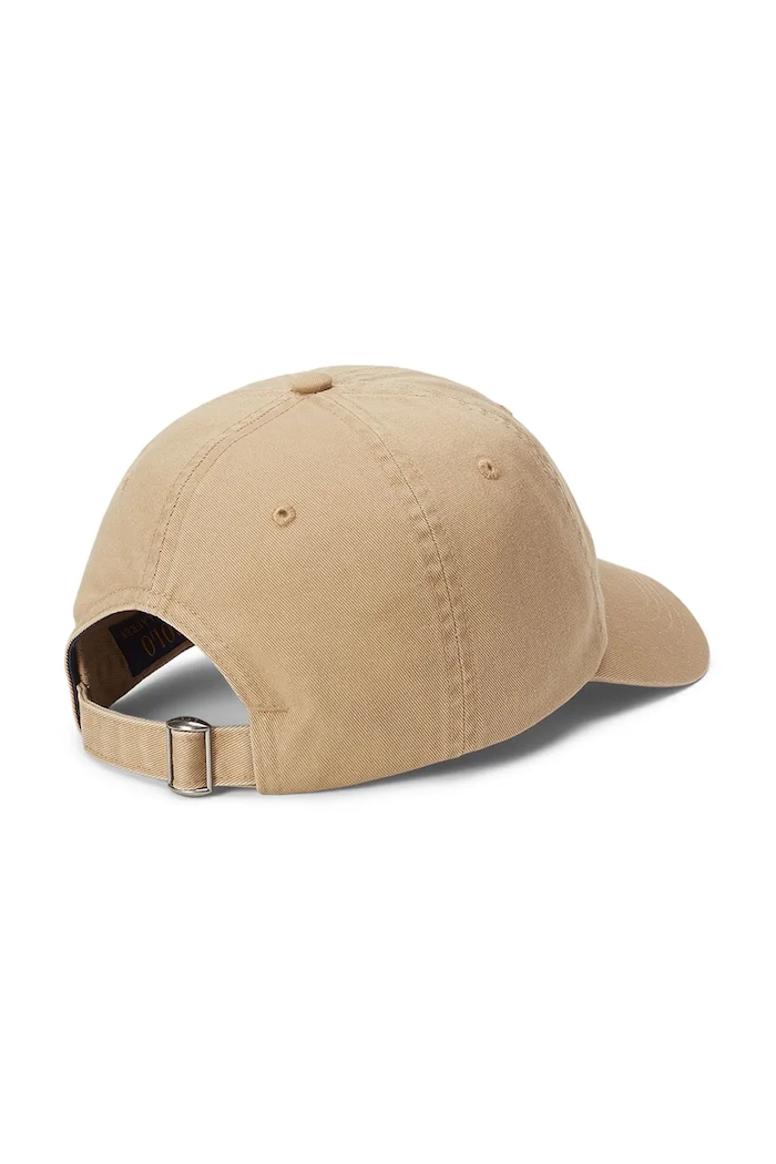 Polo Ralph Lauren Βαμβακερό καπέλο του μπέιζμπολ Polo Ralph Lauren 211967360 μπεζ SS25