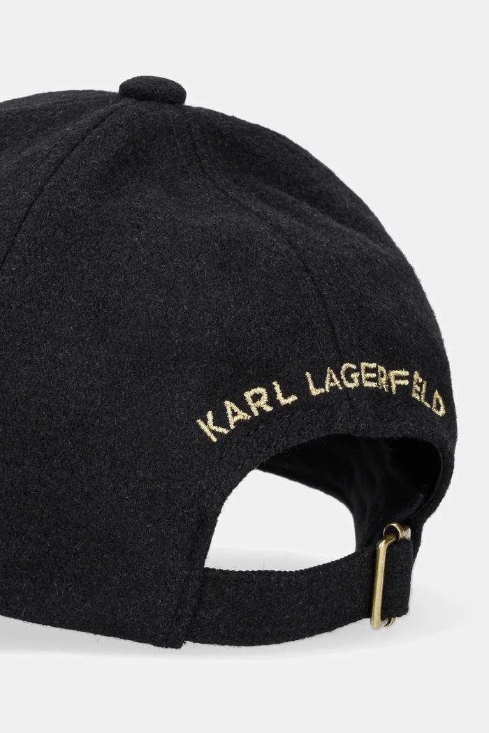 Doplňky Vlněná kšiltovka Karl Lagerfeld A1W33065 černá