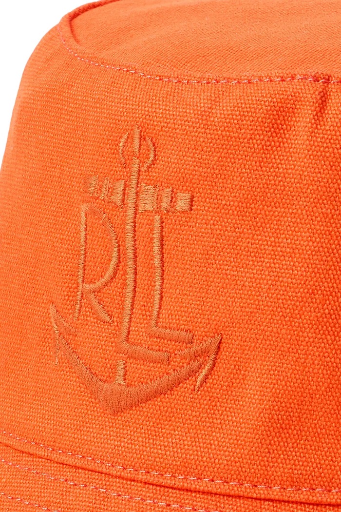 Accesorii Lauren Ralph Lauren palarie din bumbac 454966225 portocaliu