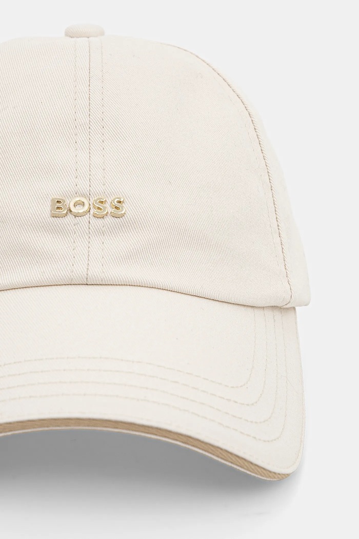 BOSS șapcă pentru femei de bumbac Ari-ME 50533367 bej SS26