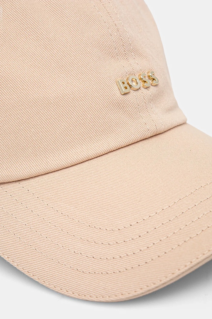 BOSS șapcă pentru femei de bumbac Ari-ME 50533367 bej SS26
