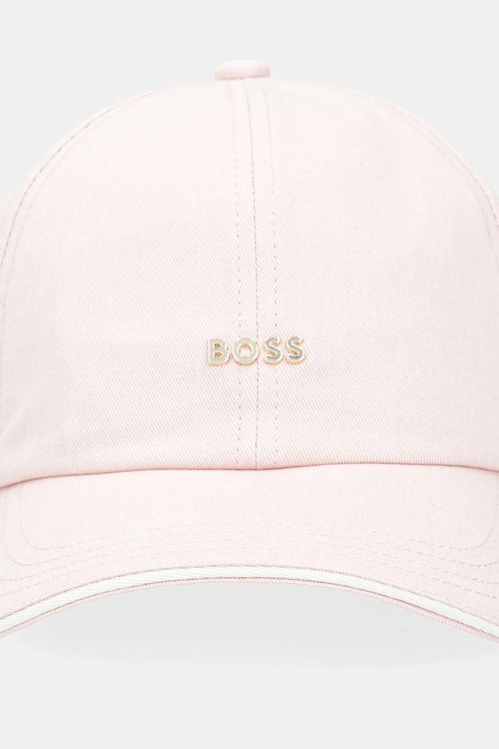 BOSS șapcă pentru femei din bumbac Ari-ME 50533367 roz SS26