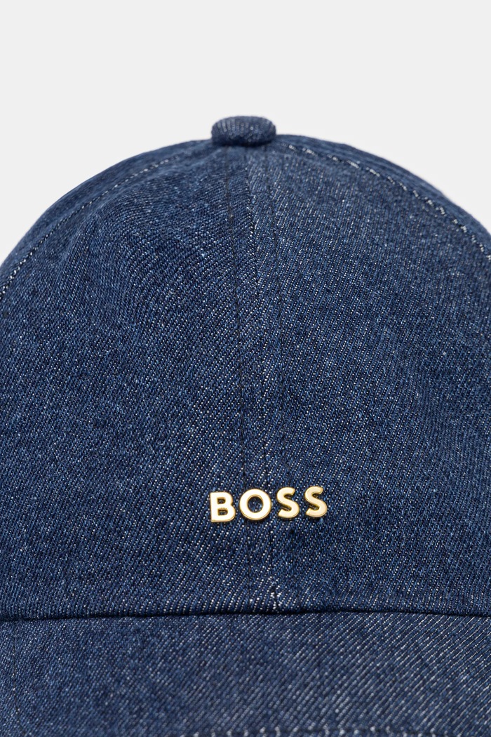 Bombažna bejzbolska kapa BOSS mornarsko modra 50533368