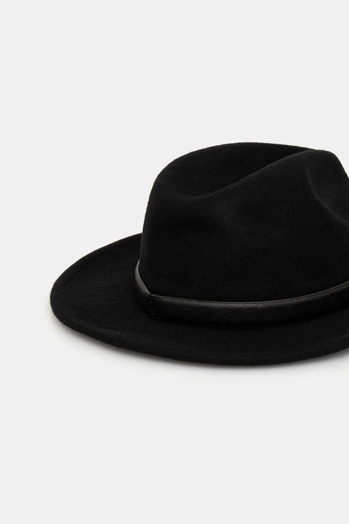 Karl Lagerfeld kapelusz wełniany A1W33182 czarny SS25