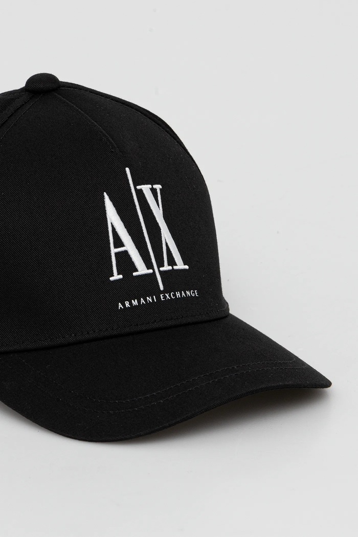 Armani Exchange czapka z daszkiem bawełniana czarny XW001179.AF14711.NOS