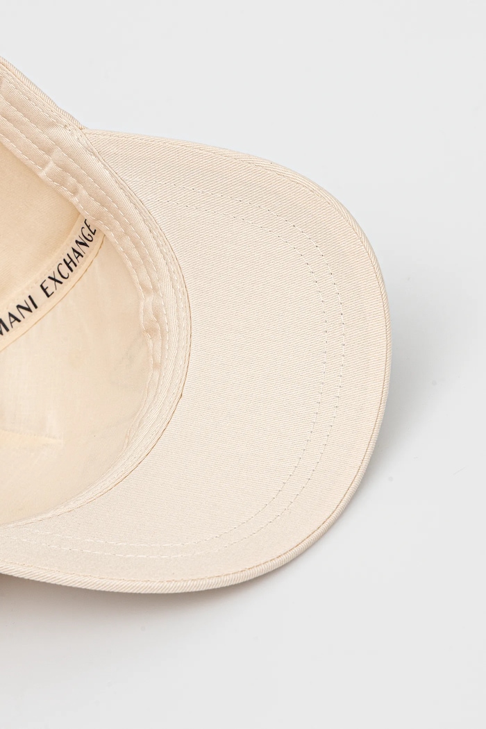 Armani Exchange șapcă de baseball din bumbac bej XW000873.AF13334