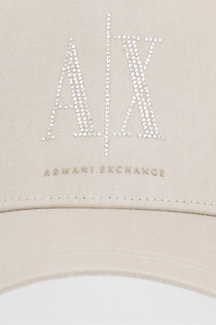 Armani Exchange czapka z daszkiem bawełniana XW000957.AF13846 beżowy SS26