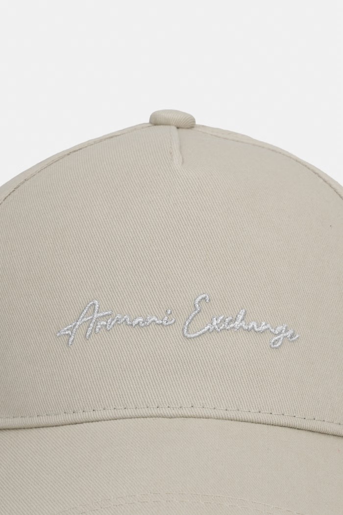 Armani Exchange czapka bejsbolówka damska bawełniana XW000956.AF13848 zielony SS26