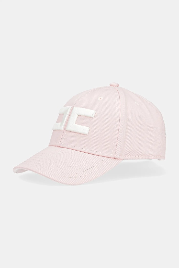 Elisabetta Franchi berretto da baseball in cotone cotone rosa CL06F51E2