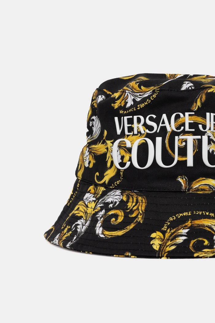 Akcesoria Versace Jeans Couture kapelusz bawełniany 78HAZK06.ZG364 czarny