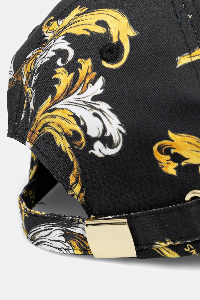 Akcesoria Versace Jeans Couture czapka z daszkiem bawełniana 78HAZK10.ZG364 czarny