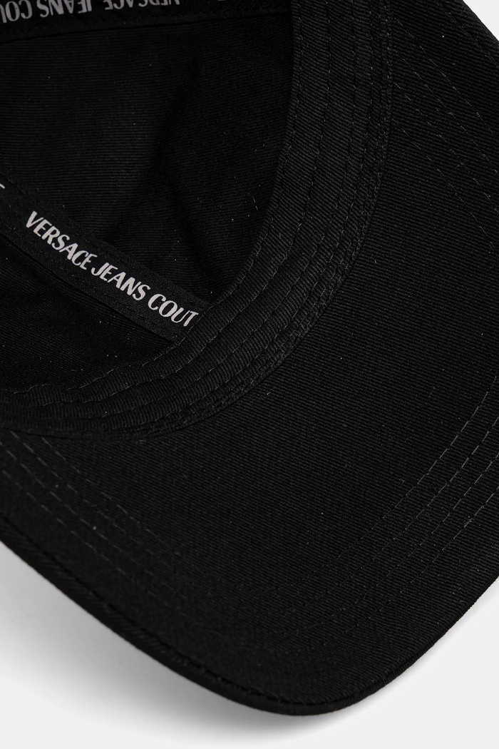 Pamučna kapa sa šiltom Versace Jeans Couture crna 78HAZK32.ZG365