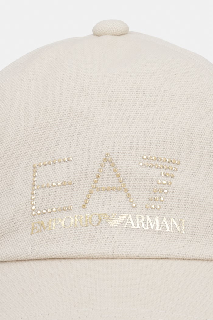 EA7 Emporio Armani șapcă de baseball din bumbac AF13009.7W000327 bej SS26