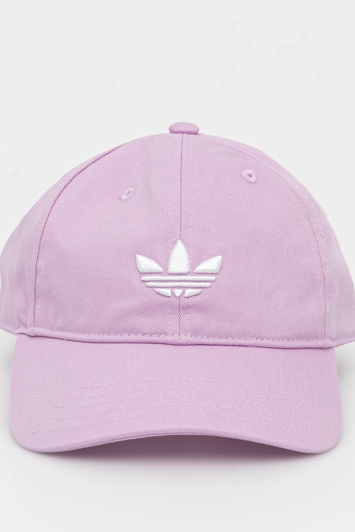 Bavlněná baseballová čepice adidas Originals BASEBALL AC JC6028 fialová SS25