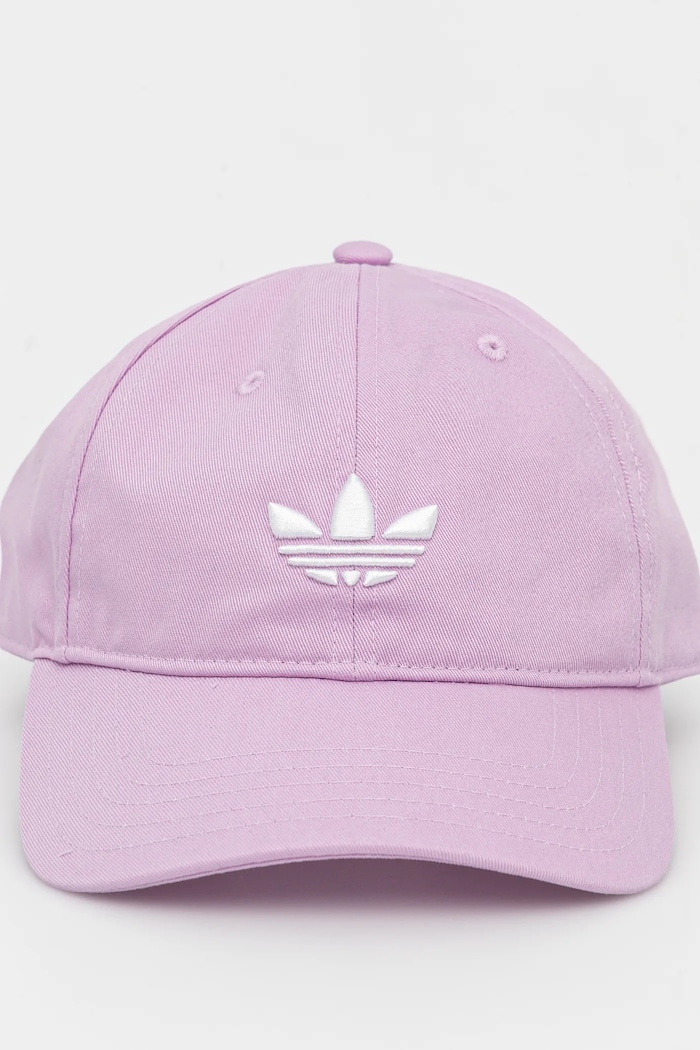 Bavlněná baseballová čepice adidas Originals BASEBALL AC JC6028 fialová SS25