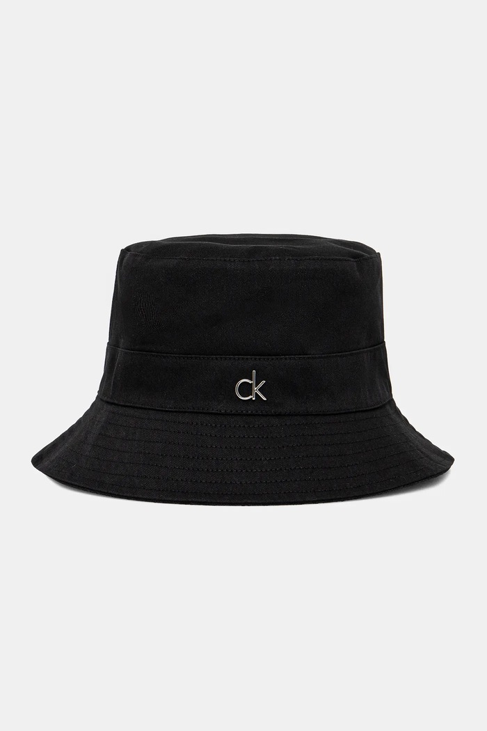 Calvin Klein kapelusz dwustronny bawełna czarny K60K612913