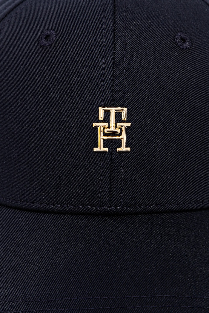 Tommy Hilfiger czapka z daszkiem bawełniana AW0AW17128 granatowy SS25