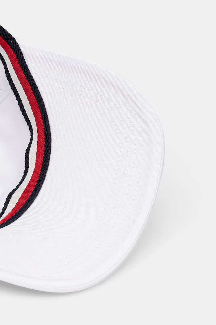 Pamučna kapa sa šiltom Tommy Hilfiger bijela AW0AW17131