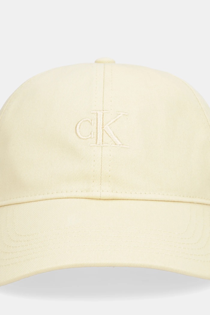 Calvin Klein Καπέλο με γείσο Γυναικείο βαμβακερό LV04K5024G κίτρινο SS26