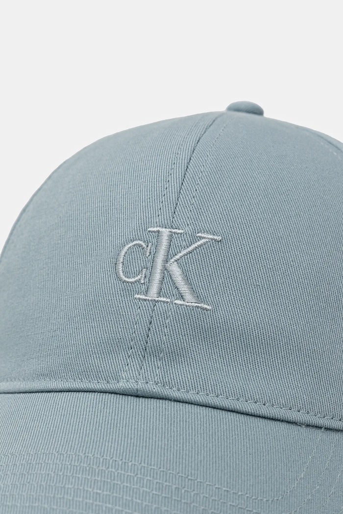 Akcesoria Calvin Klein czapka z daszkiem damska bawełniana LV04K5024G niebieski
