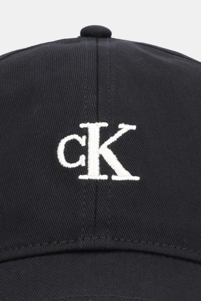 Calvin Klein καπέλο με γείσο γυναικείο βαμβακερό LV04K5024G μαύρο SS26