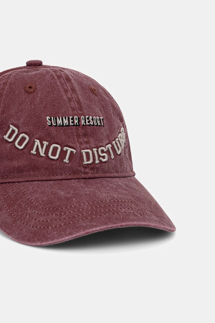 Max&Co. Șapcă de baseball din bumbac 2516571037200 burgundia SS25