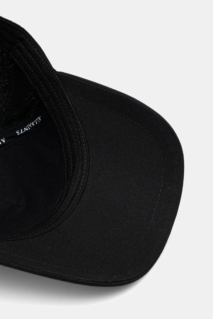 AllSaints czapka z daszkiem bawełniana czarny 29AS101819