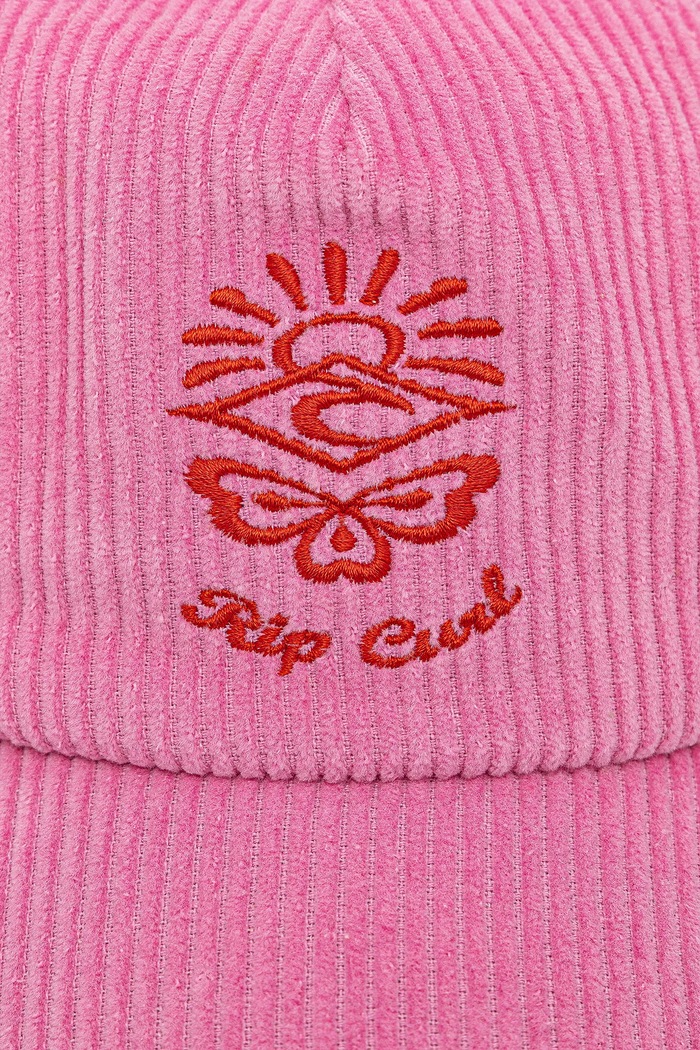 Rip Curl șapcă de baseball din catifea 04WWHE roz SS25