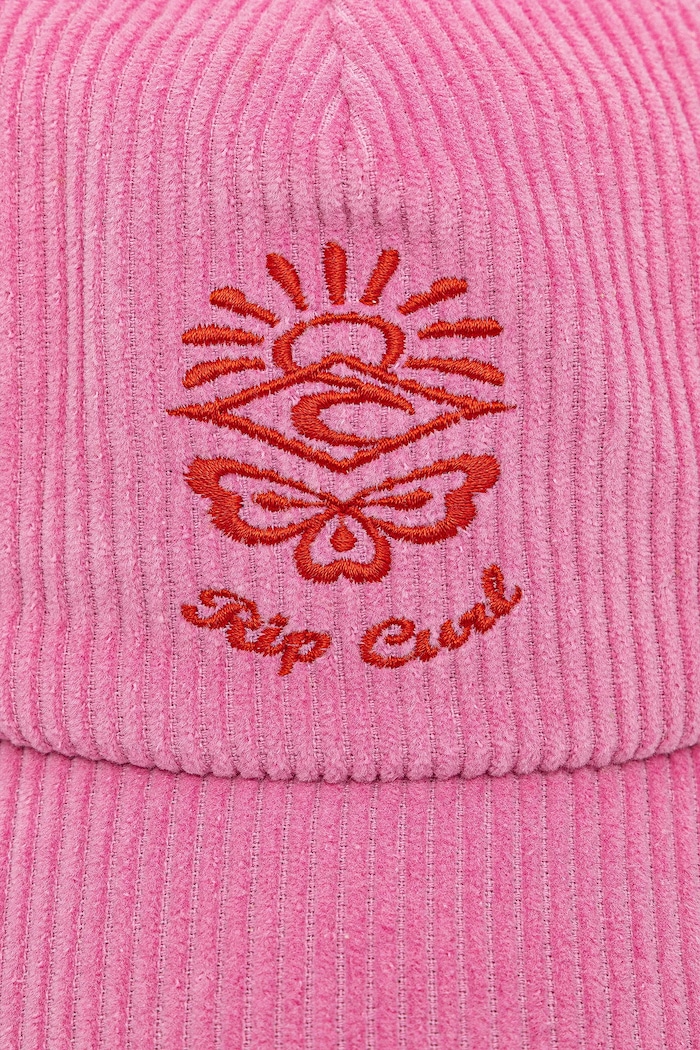 Rip Curl șapcă de baseball din catifea 04WWHE roz SS25