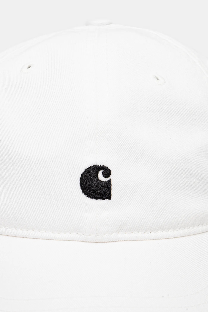 Carhartt WIP cotton baseball cap Madison Logo Cap I034606.00AXX white SS25