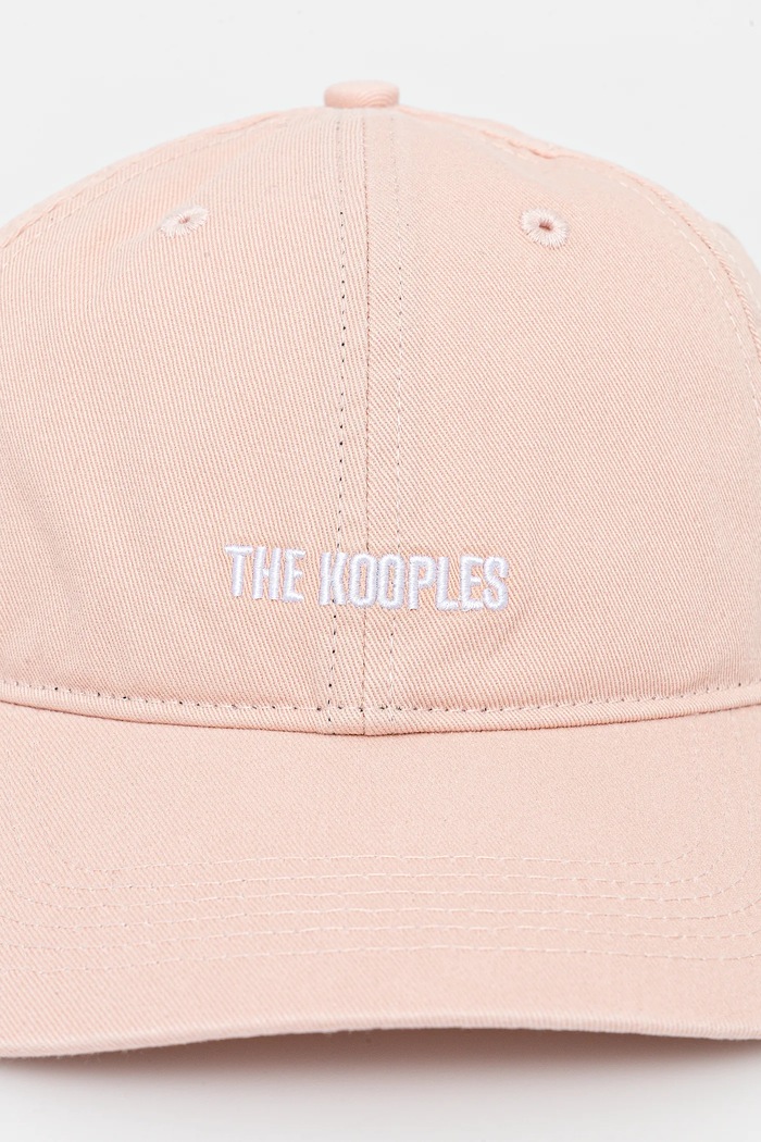 Bavlnená šiltovka The Kooples AMHA30011K ružová SS25