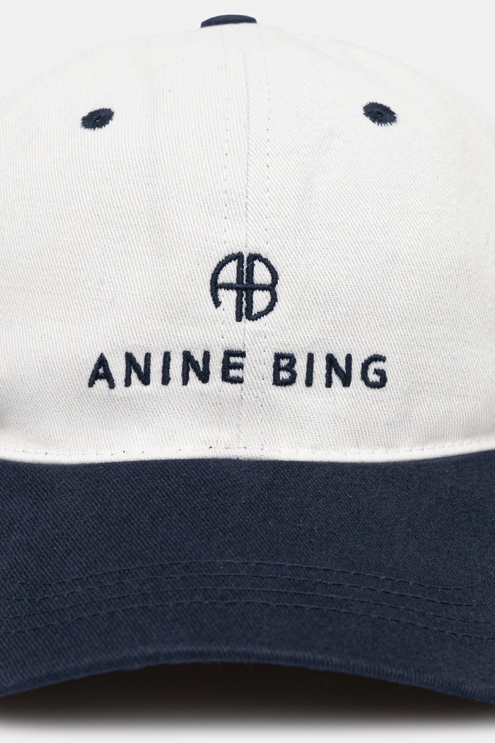 Pamučna kapa sa šiltom Anine Bing Jeremy Baseball Cap A.12.9084 bijela SS25