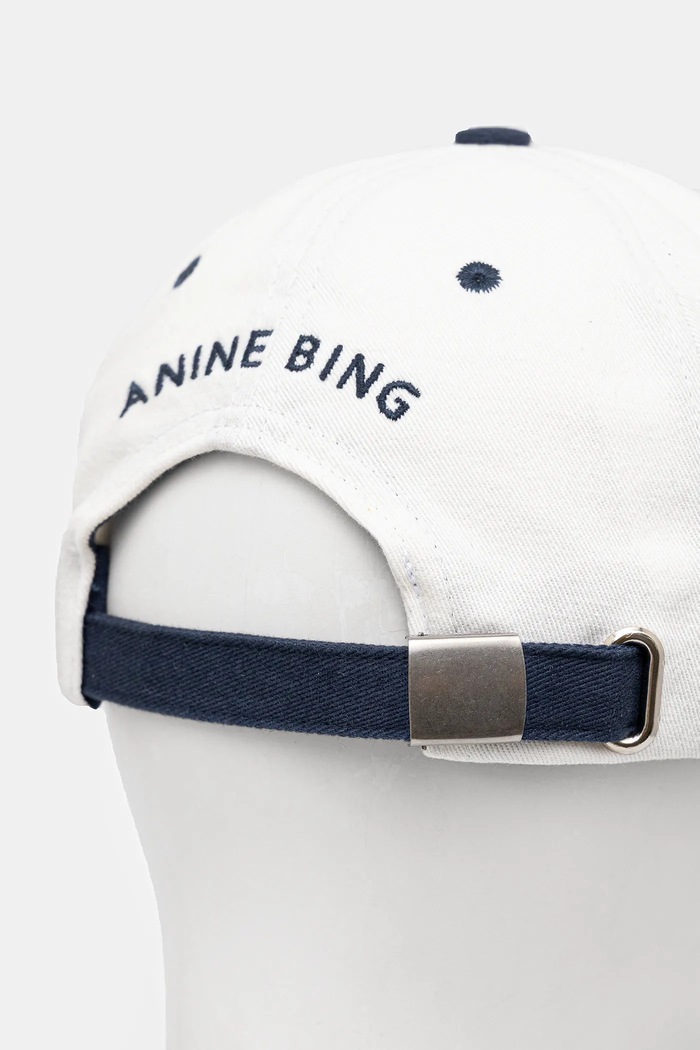 Dodaci Pamučna kapa sa šiltom Anine Bing Jeremy Baseball Cap A.12.9084 bijela