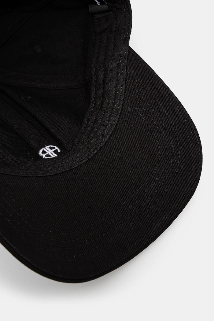 Bavlněná baseballová čepice Anine Bing Jeremy Baseball Cap černá S.12.9084
