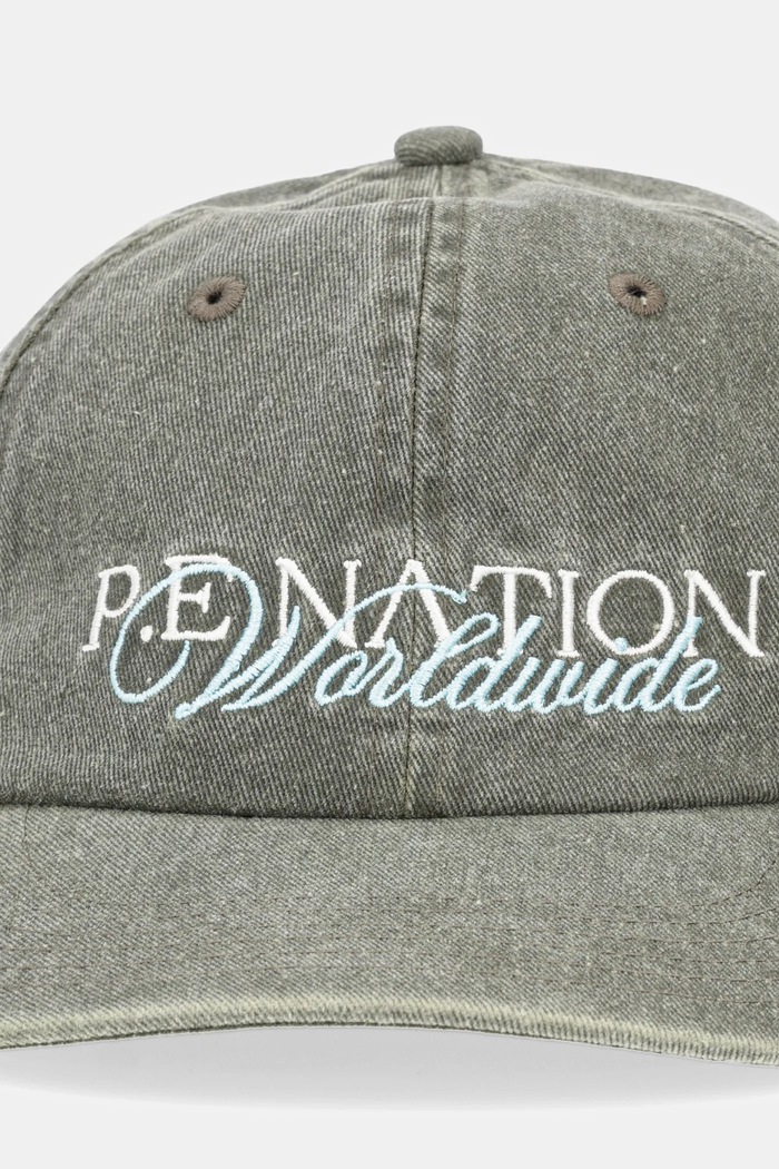 P.E Nation czapka z daszkiem bawełniana New Heritage 252A113 zielony SS25