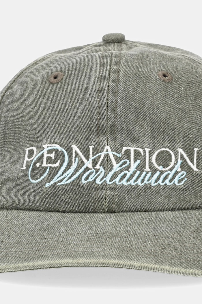 P.E Nation czapka z daszkiem bawełniana New Heritage 252A113 zielony SS25
